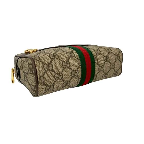 Nearly unused GUCCI GG Supreme Ophidia leather